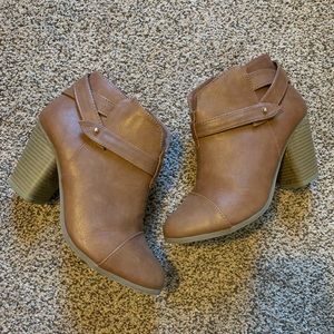 Lauren Conrad Bonbon Booties - Cognac